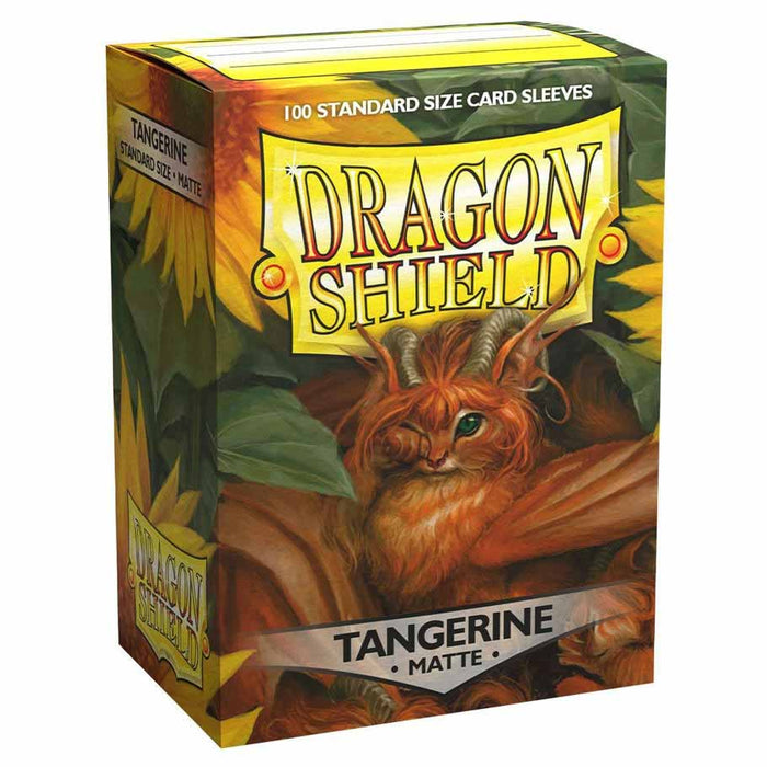 Dragon Shield 100 Standard Size 63×88mm Card Sleeves, Matte - Tangerine 'Dyrkottr'