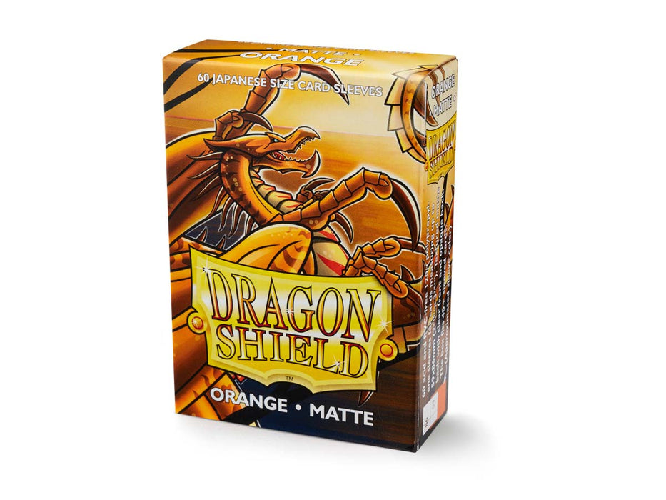 Dragon Shield 60 Japanese Size 59×86mm Card Sleeves, Matte - Orange