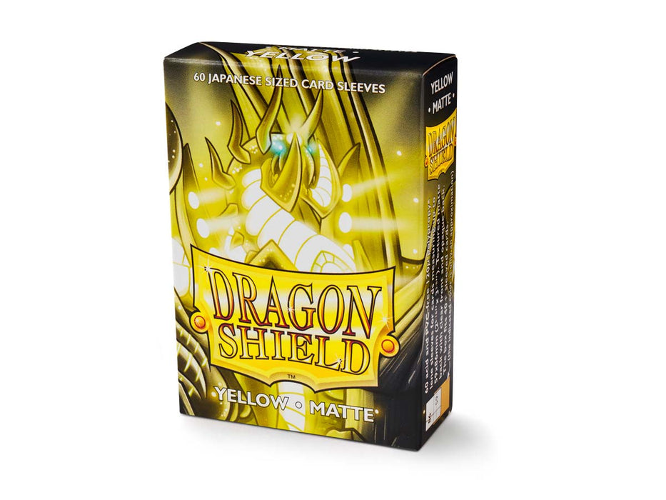 Dragon Shield 60 Japanese Size 59×86mm Card Sleeves, Matte - Yellow