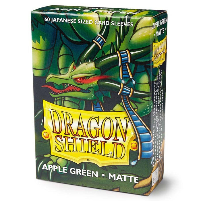 Dragon Shield 60 Japanese Size 59×86mm Card Sleeves, Matte - Apple Green