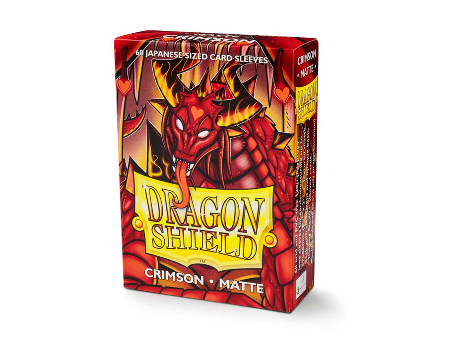 Dragon Shield 60 Japanese Size 59×86mm Card Sleeves, Matte - Crimson