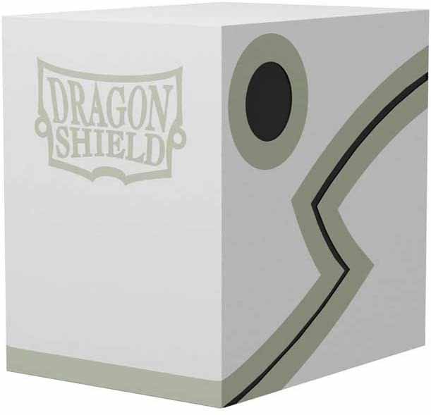 Dragon Shield Double Shell Deck Box - White with Black Interior