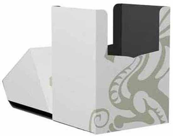 Dragon Shield Deck Shell Deck Box - White with Black Interior
