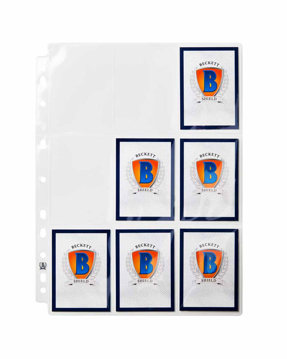 Beckett Shield Clear 9-Pocket Binder Pages (100)