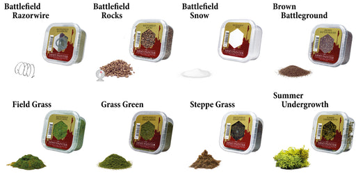 The Army Painter Battlefields Essential: Miniature Diorama Basing Scenery Flock
