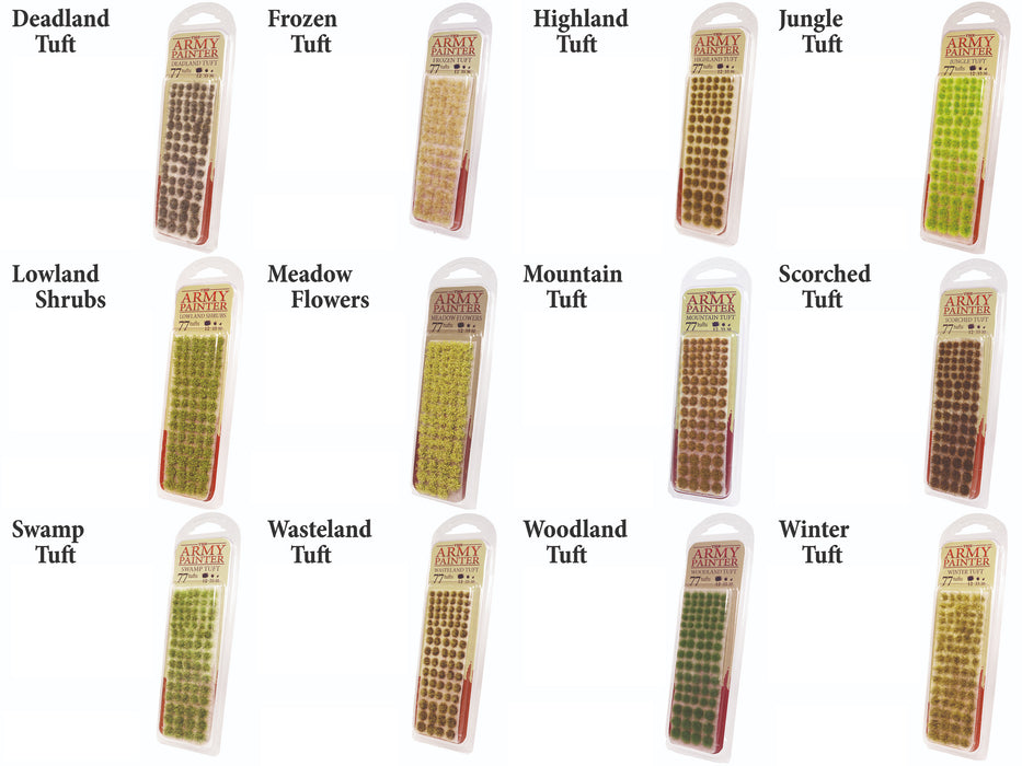 The Army Painter Battlefields XP: Miniature Diorama Tuft Scenery Base Flock