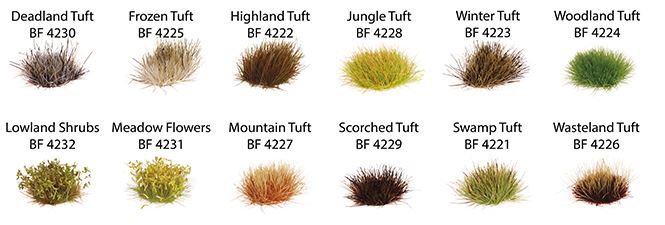 The Army Painter Battlefields XP: Miniature Diorama Tuft Scenery Base Flock