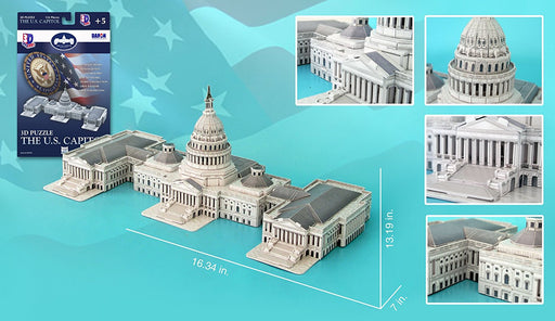132 Piece 3D Puzzle Model Kit - US Capitol Building