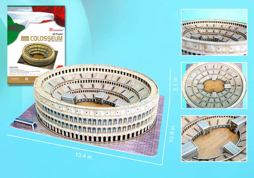 131 Piece 3D Puzzle Model Kit - Roman Colosseum Puzzle