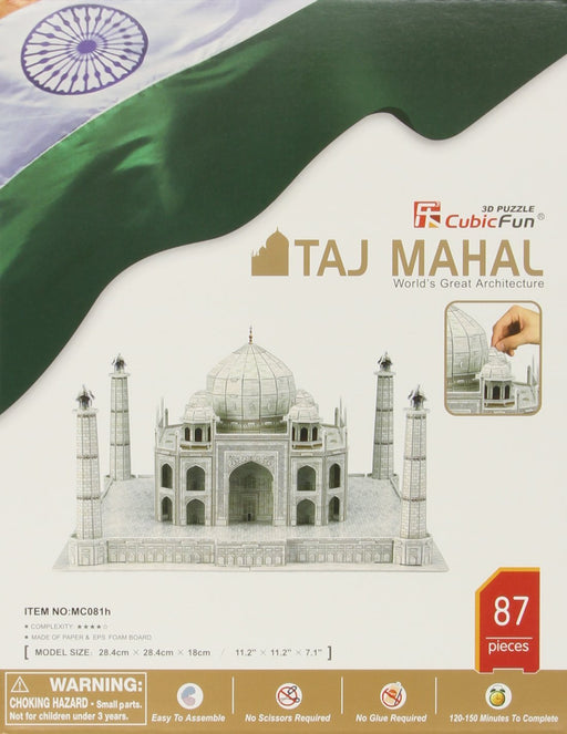 87 Piece 3D Puzzle Model Kit - Taj Mahal