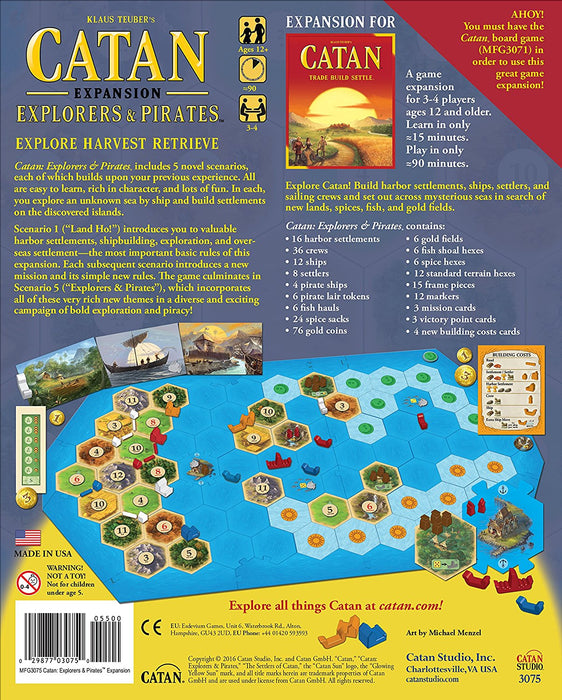 Catan: Explorers and Pirates Expansion Board Game