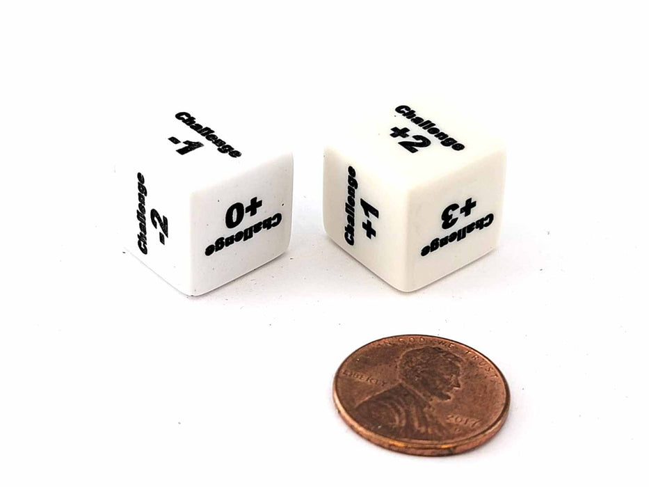 Chessex Custom Engraved 16mm D6 RPG Dice, 2 Pieces - Challenge Rating