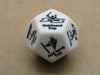 Custom Engraved 28mm D12 RPG D&D Dice - Trap Dice