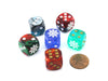 Pack of 6 Chessex Custom Engraved 16mm D6 Assorted Style Dice - Arrows of Chaos