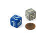 Pack of 2 Custom Engraved Heads and Tails Dice - 3 Heads, 3 Tails (Colors Vary)