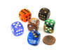 Pack of 6 Custom Engraved 16mm D6 Assorted Style Funny Meme Dice - R.I.P.