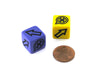 Pack of 2 Custom Scatter Dice with Directional Arrows and Symbols (Styles Vary)