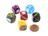 Pack of 6 Custom Engraved 16mm D6 Assorted Style Funny Meme Dice - Wow (Doge)