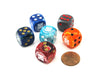 Pack of 6 Custom Engraved 16mm D6 Assorted Style Military Dice - Coast Guard