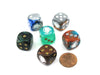 Pack of 6 Custom Engraved 16mm D6 Assorted Style Funny Meme Dice - Genius