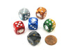 Pack of 6 Custom Engraved 16mm D6 Assorted Style Funny Meme Dice - Genius