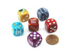 Pack of 6 Custom Engraved 16mm Assorted Style Funny Meme Dice - Worst Roll Ever.