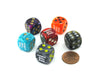 Pack of 6 Custom Engraved 16mm Assorted Style Funny Meme Dice - Worst Roll Ever.