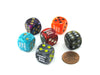 Pack of 6 Custom Engraved 16mm Assorted Style Funny Meme Dice - Worst Roll Ever.