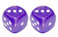 Luminary Borealis 30mm Large D6 Dice, 2 Pieces - Purple with White Pips