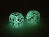 Luminary Borealis 30mm Large D6 Dice, 2 Pieces - Royal Purple with Gold Pips