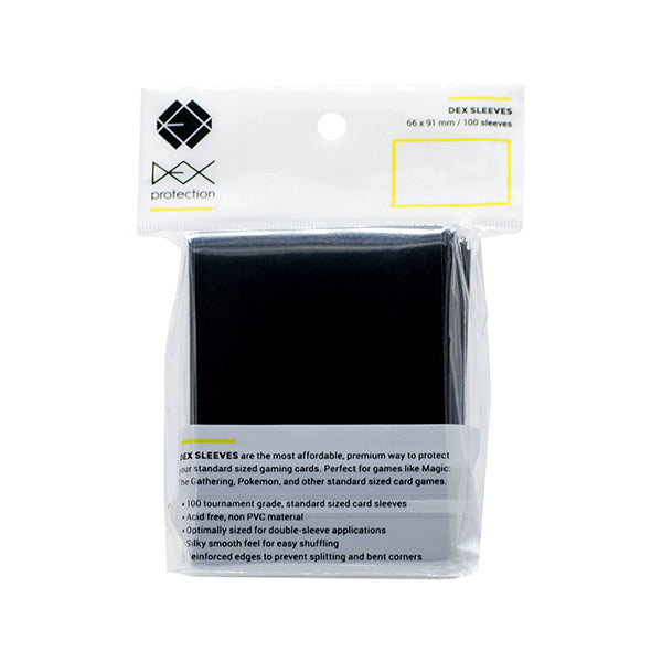 Dex Protection Standard Playing Gaming Card Dex Sleeves (100) -Choose Your Color