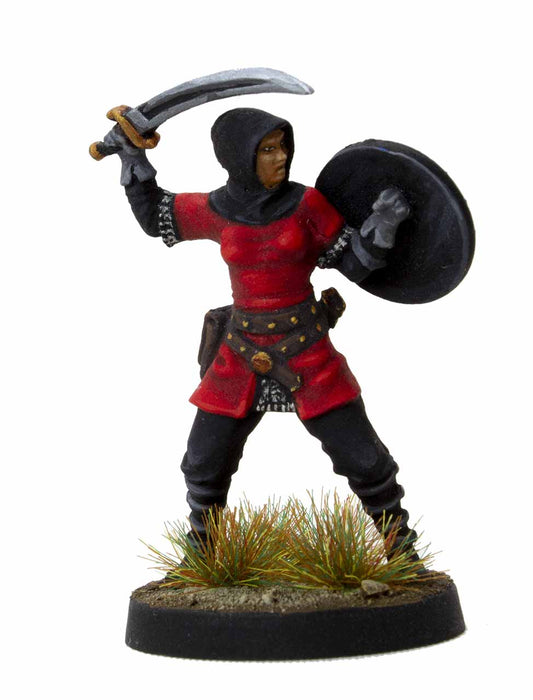 Koronnan: Koronnan Bladesister - Unpainted 32mm Scale Freeblades Metal Figure