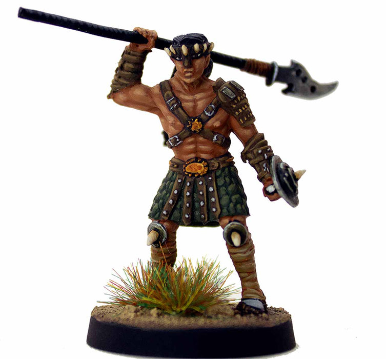 Traazorite: Pit Fighter - Unpainted 32mm Scale Freeblades Metal Figure