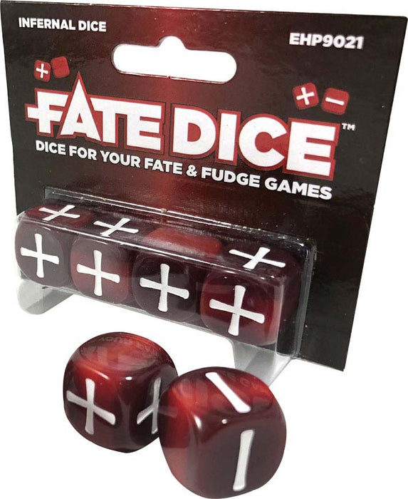 Fate Dice: Infernal Dice (Single-Player Pack, 4 Dice)