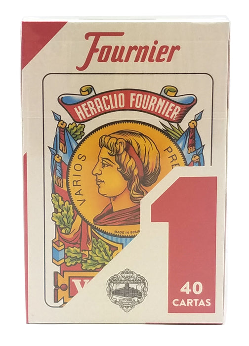 Heraclio Fournier No. 1 Spanish Playing Cards - 10 Decks: 5 Red and 5 Blue