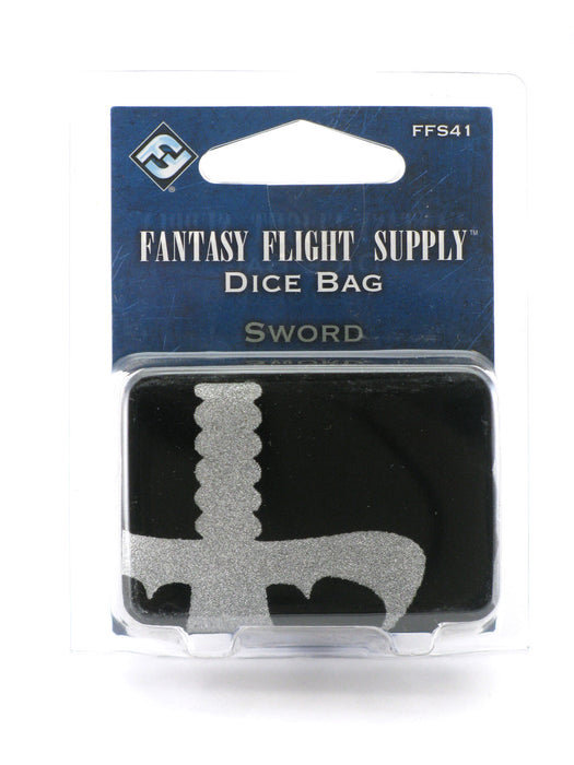 6.25" x 9" Drawstring Dice Bag: Sword