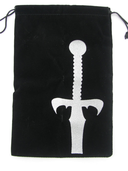 6.25" x 9" Drawstring Dice Bag: Sword