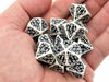 Blood & Plunder Pack of 12 D10 Unaligned Nationality Dice - White with Black