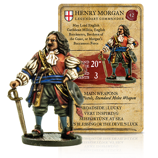 Blood & Plunder: Legendary Figures Henry Morgan Unpainted Metal Miniature