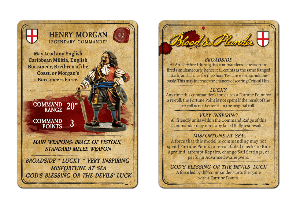 Blood & Plunder: Legendary Figures Henry Morgan Unpainted Metal Miniature