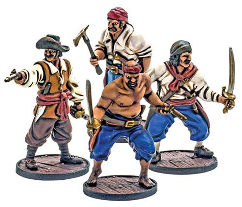 Blood & Plunder: Spanish Marineros Unit (4 Pieces) Unpainted Metal Miniature