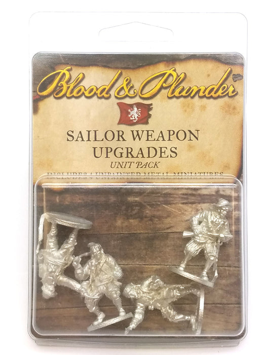 Blood & Plunder European Sailor Weapon Upgrade Unit (4) Unpainted Metal Minis