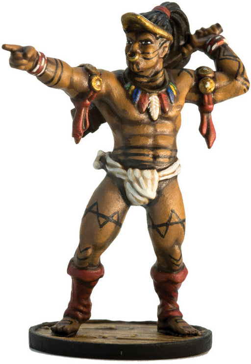 Blood & Plunder Native American Commander Unpainted Metal Model Figure