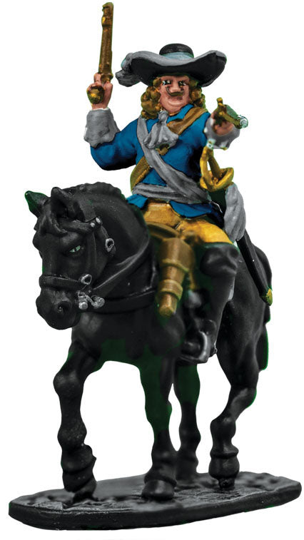 Blood & Plunder Mounted Commander Unpainted Metal Model Figure