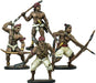 Blood & Plunder Native American African Warriors Unit (4) Unpainted Metal Minis