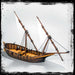 Blood & Plunder Unpainted Plastic Resin Tartana Ship with Rigging Components