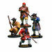 Blood & Plunder: European Indian Fighters (4 Pieces) Unpainted Metal Miniatures