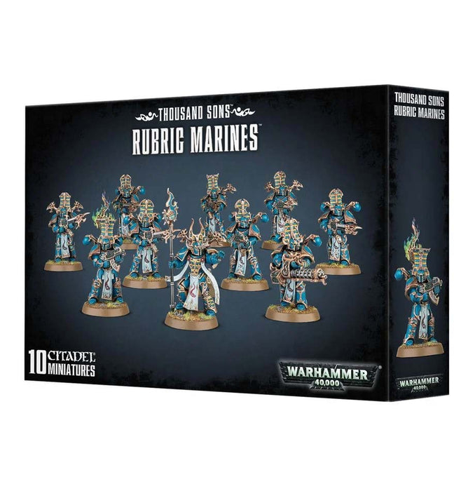 Warhammer 40K: Chaos Space Thousand Sons Rubric Marines Plastic Miniatures