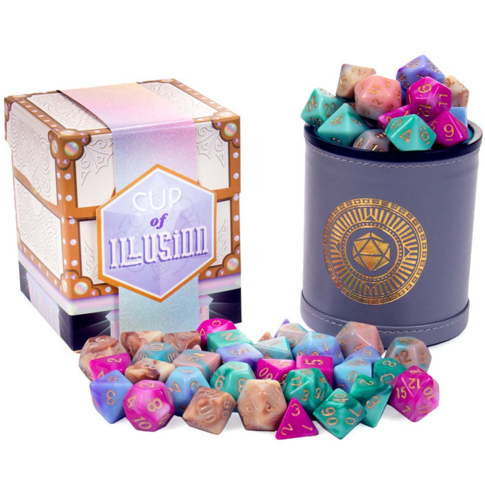 Wiz Dice Cup Of Illusion: 35 Polyhedral Dice in 5 Complete Sets