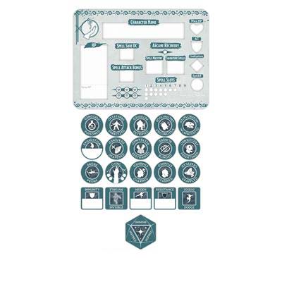 Dungeons and Dragons RPG Token Set - Wizard